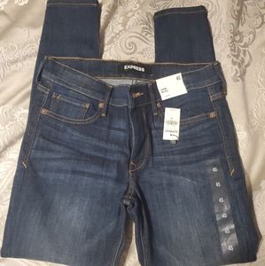 Express mid rise denim legging